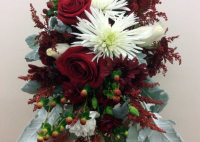Bridal Bouquet Red White